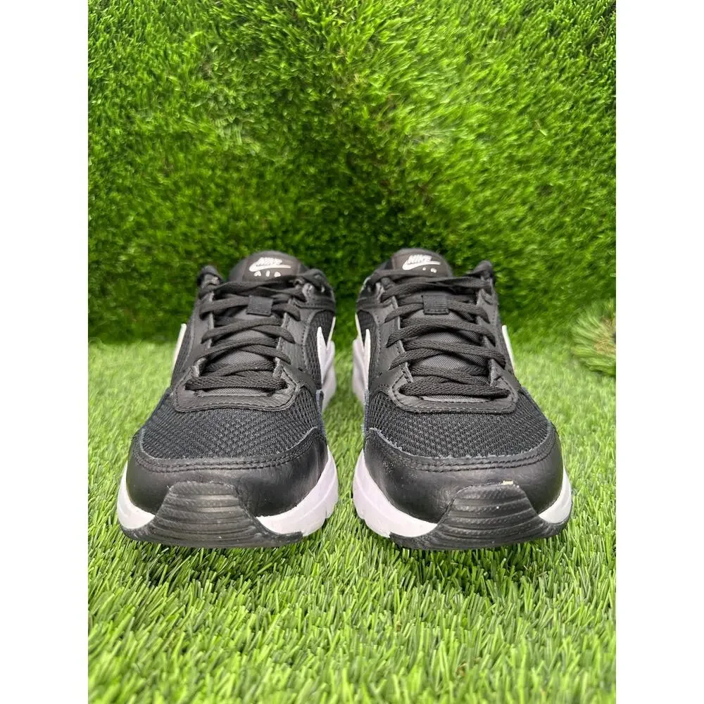 Nike Air Max SC GS CZ5358-002 Athletic Sneaker Boys 4 Black Leather Cushioned